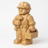 Figurine bûcheron sculptée bois