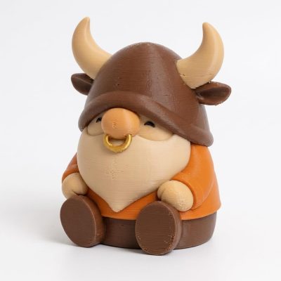 Bull Gnome Collectible Figurine - Unique Desk Decor for Adults – 3D Printed in Canada