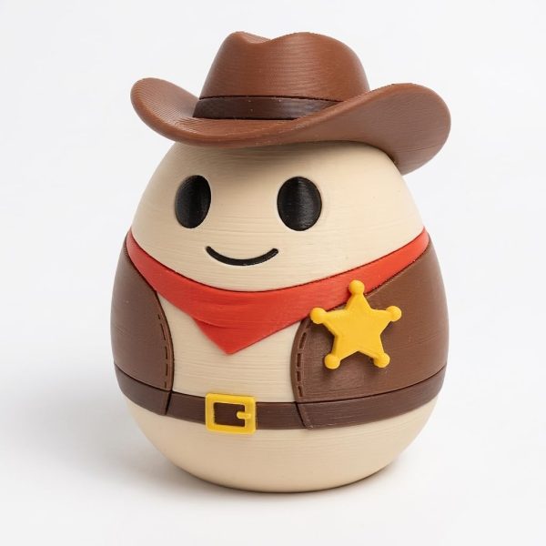Western Sheriff Eggling Figurine