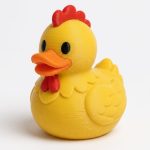 Buff Orpington Duck Collectible Figurine - Unique Desk Decor for Collectors – 3D Printed in Canada