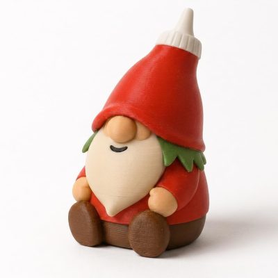 Ketchup Gnome Collectible Figurine - Unique Desk Decor for Adults – 3D Printed in Canada