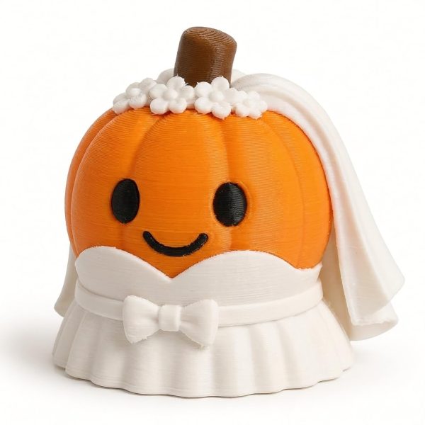 Bride Pumpkin Figurine