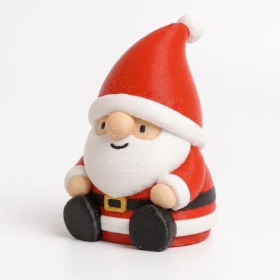 Christmas Santa Claus Gnome Collectible Figurine - Unique Desk Decor for Adults – 3D Printed in Canada