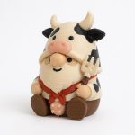 Country Cow Gnome Collectible Figurine - Unique Desk Decor for Adults – 3D Printed in Canada
