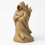 Wood Carved Driftwood Form Collectible Figurine - Unique Desk Decor for Adults 3D Printed in Canada - 3D Printed in Canada (Classic Birch) — 3D Printed Wood Carved by 3DCentral