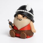 Roaring Twenties Flapper Gnome Figurine - Detailed Vintage Style Desk Decor with Accessory - Unique Gift for Collectors and Home Accent - 3D Printed in Canada