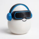 VR User Eggling Collectible Figurine - Unique Desk Decor for Adults – 3D Printed in Canada