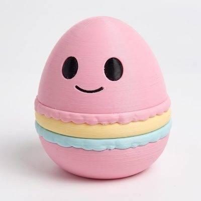 Macaron Eggling Collectible Figurine - Charming Desk Decor for Adults – 3D Printed in Canada