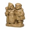 Figurine communauté bois sculpté