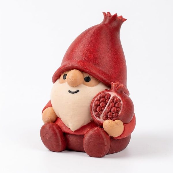 Pomegranate Gnome Figurine