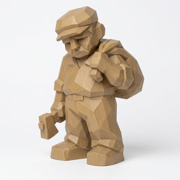 Wood Carved End Of The Day Figurine