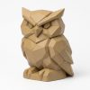 Figurine hibou bois sculpté