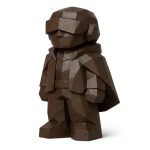 Wood Carved Future Leader Collectible Figurine in Black Walnut Finish - 3D Printed in Canada (Black Walnut)