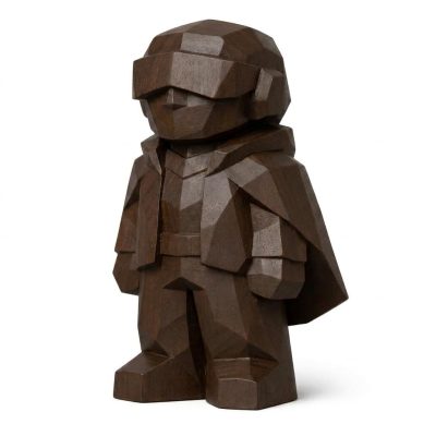 Wood Carved Future Leader Collectible Figurine in Black Walnut Finish - 3D Printed in Canada (Black Walnut)