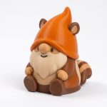 Chipmunk Gnome Collectible Figurine - Unique Desk Decor for Adults – 3D Printed in Canada