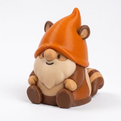 Chipmunk Gnome Collectible Figurine - Unique Desk Decor for Adults – 3D Printed in Canada