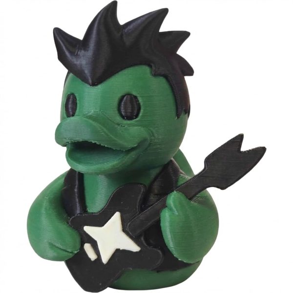 Figurine de canard punk rock