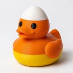 Candy Corn Duck Collectible Figurine - Unique Office Decor for Adults – 3D Printed in Canada