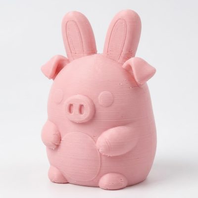 Pig Bunny Collectible Figurine - Unique Shelf Decor for Adults – 3D Printed in Canada