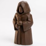 Wood Carved Arrival Without Words Figurine in Black Walnut Finish - 3D Printed in Canada (Black Walnut)