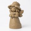 Figurine fée des champs bois sculpté