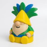 Brazilian Carnival Gnome Collectible Figurine - Colorful Desk Decor for Adults – 3D Printed in Canada