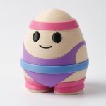 80s Aerobics Eggling Collectible Figurine - Unique Desk Decor for Adults – 3D Printed in Canada