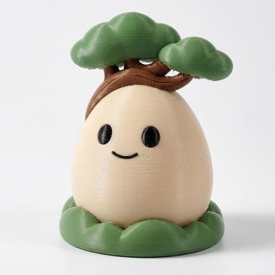 Bonsai Tree Eggling Collectible Figurine - Unique Desk Decor for Adults – 3D Printed in Canada