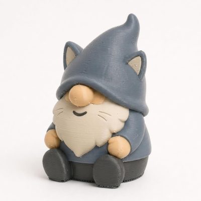 British Shorthair Gnome Buddy Collectible Figurine - Unique Desk Decor for Adults – 3D Printed in Canada