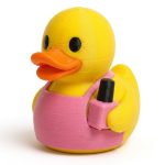 Nail Technician Duck Collectible Figurine - Unique Desk Decor for Adults – 3D Printed in Canada