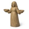 Équilibre sculpté façon bois