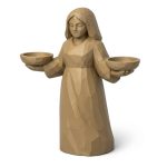 Wood Carved Balance Collectible Figurine - Unique Desk Decor for Adults 3D Printed in Canada - 3D Printed in Canada (Classic Birch)