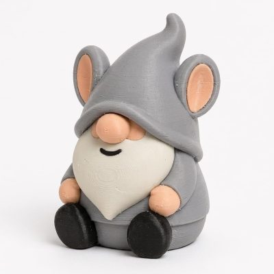 Chinchilla Gnome Buddy Collectible Figurine - Unique Desk Decor for Adults – 3D Printed in Canada
