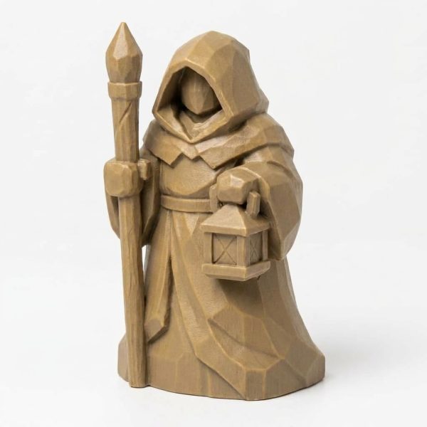 Chercheur façon bois sculpté