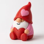 Valentine’s Love Gnome Collectible Figurine - Unique Desk Decor for Adults – 3D Printed in Canada