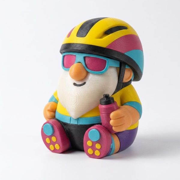 Cyclist Gnome Figurine