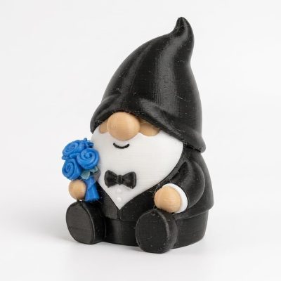 Groom Gnome Collectible Figurine - Unique Desk Decor for Adults – 3D Printed in Canada