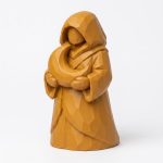 Wood Carved-Like Moon Keeper Figurine in Ochre Yellow Finish - 3D Printed in Canada (Ochre Yellow)