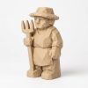 Figurine Valet de ferme effet bois sculpté