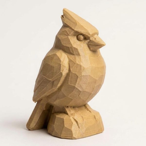 Figurine Cardinal façon bois