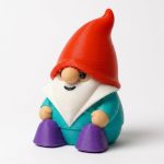 Disco Gnome Collectible Figurine - Unique Desk Decor for Adults – 3D Printed in Canada