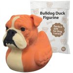 Bulldog Duck Collectible Figurine - Unique Handcrafted Desk Decor for Dog Lovers and Home Accent - 3D Printed in Canada