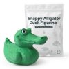 Ensemble de figurines de canards alligator mordant