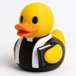 Officiant Duck Collectible Figurine - Unique Desk Decor for Adults – 3D Printed in Canada