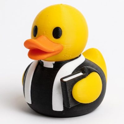 Officiant Duck Collectible Figurine - Unique Desk Decor for Adults – 3D Printed in Canada