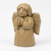 Figurine ange de l'espoir sculptée style bois