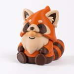 Red Panda Gnome Collectible Figurine - Detailed Orange and Brown Desk Accent for Home or Office Decor - Unique Gift for Nature Lovers - 3D Printed in Canada