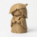 Wood Carved-Like Gentle Leaf Figurine - Unique Shelf Decor for Adults 3D Printed in Canada - 3D Printed in Canada (Classic Birch)