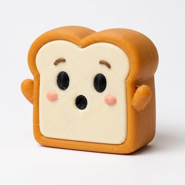 Figurine pain grillé surpris