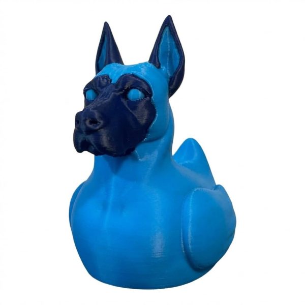 Belgian Malinois Duck Blue Figurine